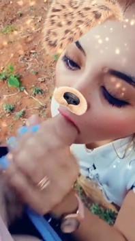 Blonde Latina Sucking Cock