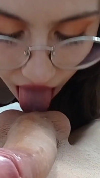 Red Lingerie Blowjob