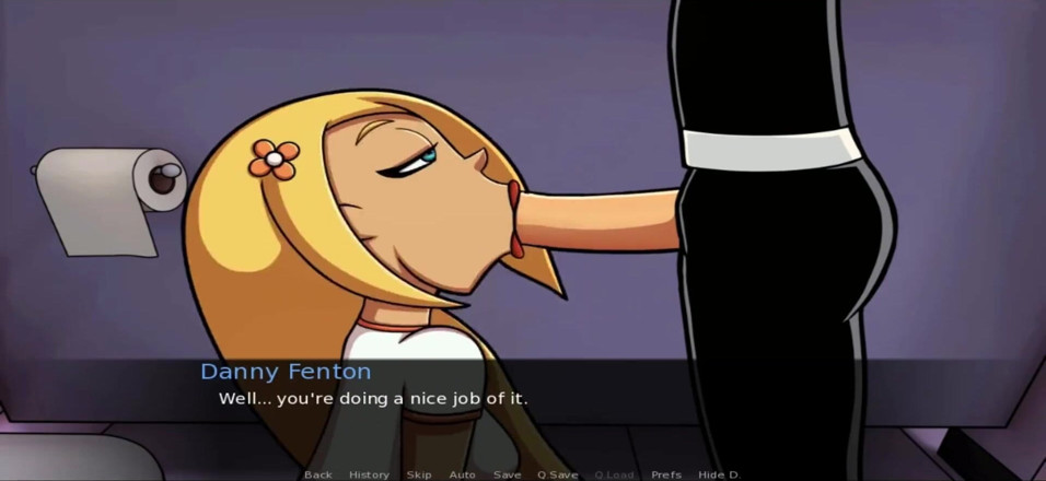 Hentai World: Amity park viel sperma nach halsfick
