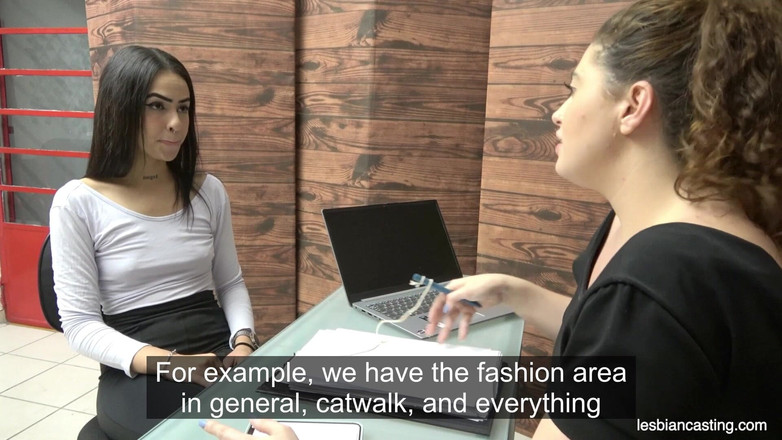 LesbianCasting: Job Interview Ended with a Real Orgasm