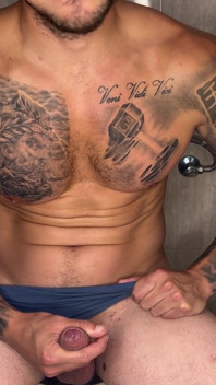 My Huge Cock Cumming with No Hands