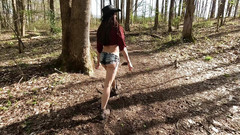 littlebuffbrunette: Venkovská dívka venkovní sex