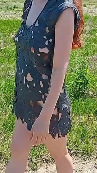 How do you like my new dress? Do you want more videos with similar clothes?