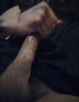 Satan Dahling: Blue jerkin his big Mexican dick