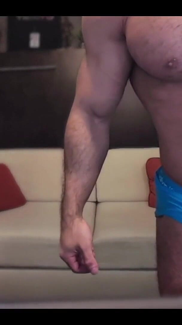 Straight Bodybuilder Shows off by Flexing and Posing Huge Muscular Body (Benji Bastian)