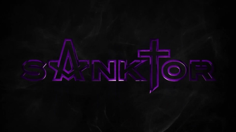 SANKTOR: 美丽的脱衣舞女穿着红色安全带自慰