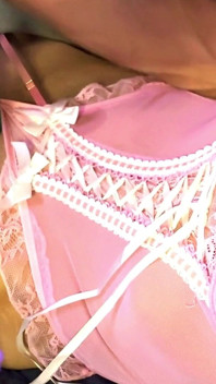 Crossdresser Cdmichelle Bär Rosa Underkläder Jacking off