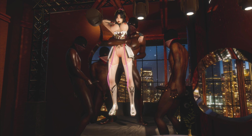 Why fuck so hard: Người mẫu cosplay ngực bự 3d bị con cu to đen đụ mạnh