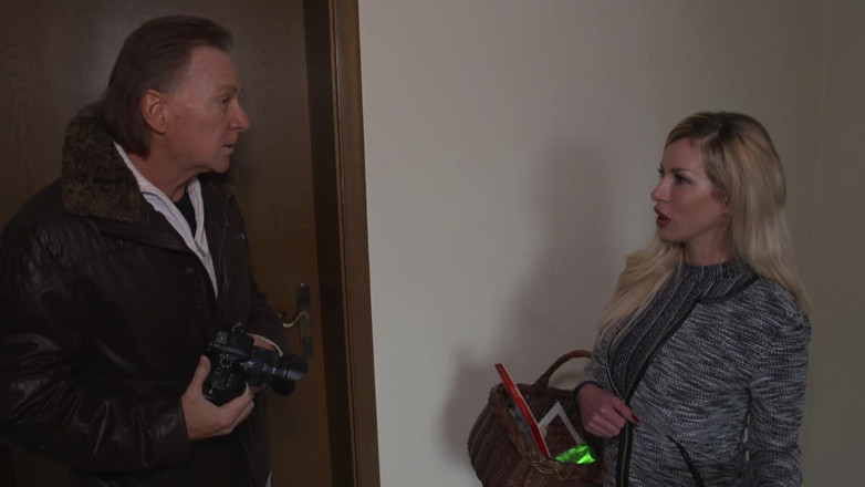 German Porn: Old Stepdaddy and Teen Blonde Fucking Outside