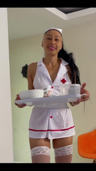 Latina Nurse Takes Your Mind off Your Injured Ankle