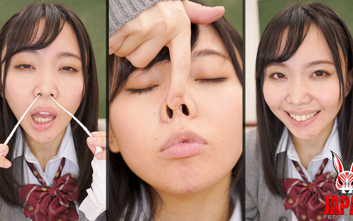 Japan Fetish Fusion: Meari tsujii玩弄她的小猪鼻子...最后滴水