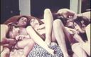 Vintage megastore: Große orgie in einem retro-pornofilm