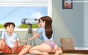 Cartoon Universal: Summertime saga teil 137 - stiefschwester schwelgt mit meiner latte (französischer sub)