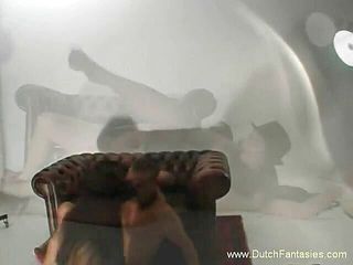 Dutch Fantasies: Casting babe gets fucked and sprayed with hot cum