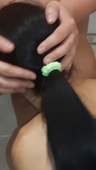 Mistress Pissing and Cumming in Her Slave's Mouth