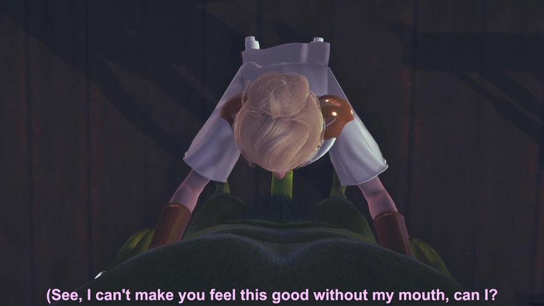 Waifu club 3D: Roztomilý elf saje ork ptáka POV