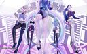 3D-Hentai Games: [MMD] Aespa - Black Mamba sexy striptýz KDA Ahri Akali Seraphine...