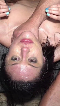 Hot Poolside Colombiana Sloppy Rough Sex & Creampied