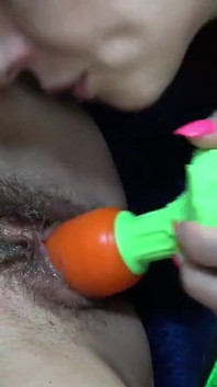 Naughty Bunnie Swallows Carrot Whole