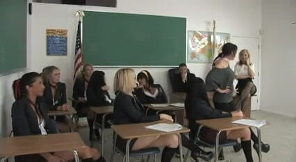 Thot Factory: Lesbian college girls having sex in the classroom