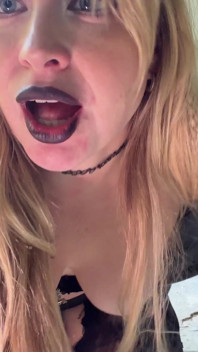 Goth Girl Hard Fuck Both Holes W Bats Creampie Used Pussy