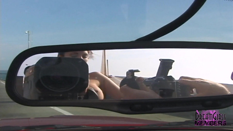 Dream Girls: Topless in my convertible going over a bridge
