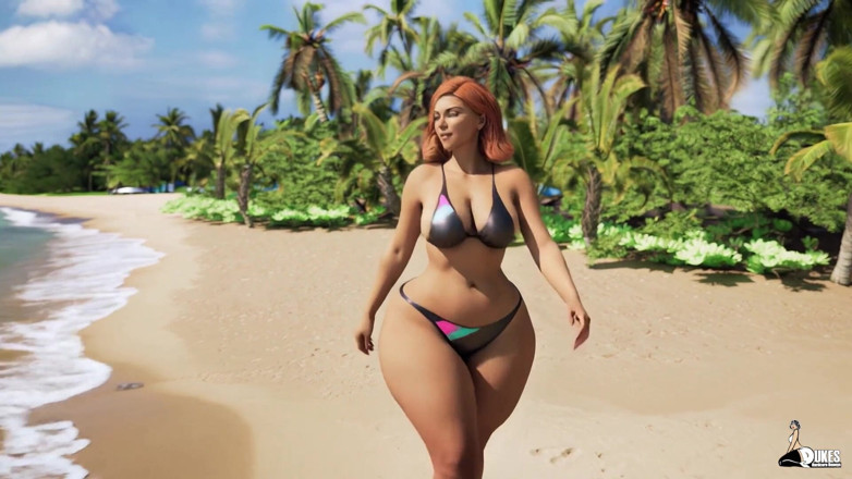 Dukes Hardcore Honeys: Bà pawg mông to. keagan bãi biển trêu chọc