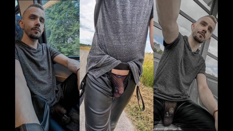 kinkygaynudist: Garip Bir Şehirde Sırılsıklam - Yaramaz Kentsel (tanga) Yürüyüşüm