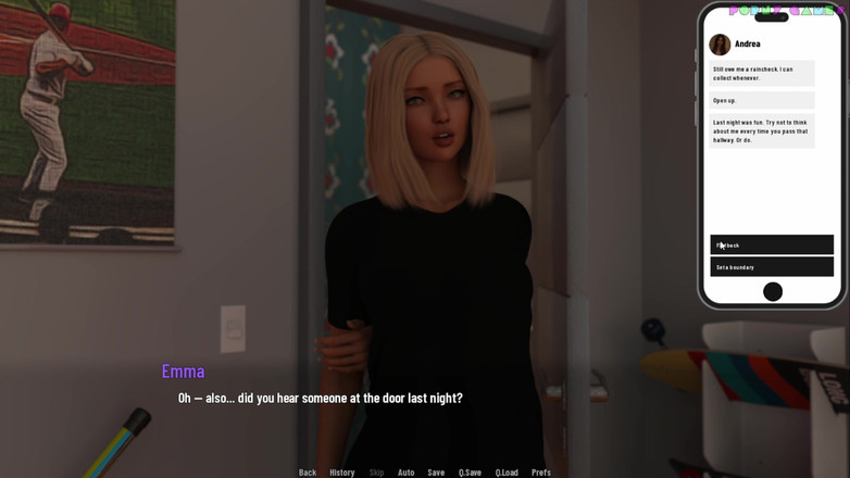 Porny Games: University Days von Greebo - schwarze dame bläst auf badezimmer