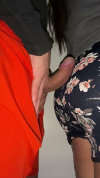 She Gets Her Panties Wet Touching a Stranger's Cock, and They Fuck Right There.