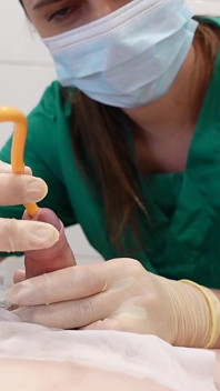 Medfet Catheter Play, Handjob and Imposed Orgasm with Vibrator