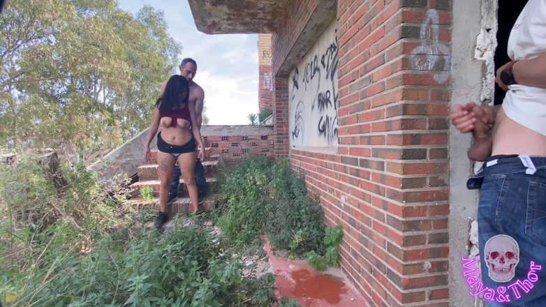 Mayay Thor X: Porn in an Abandoned Hotel with a Voyeur