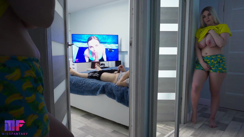 Miss Fantasy: Stepdaughter watching stepdad, part 2