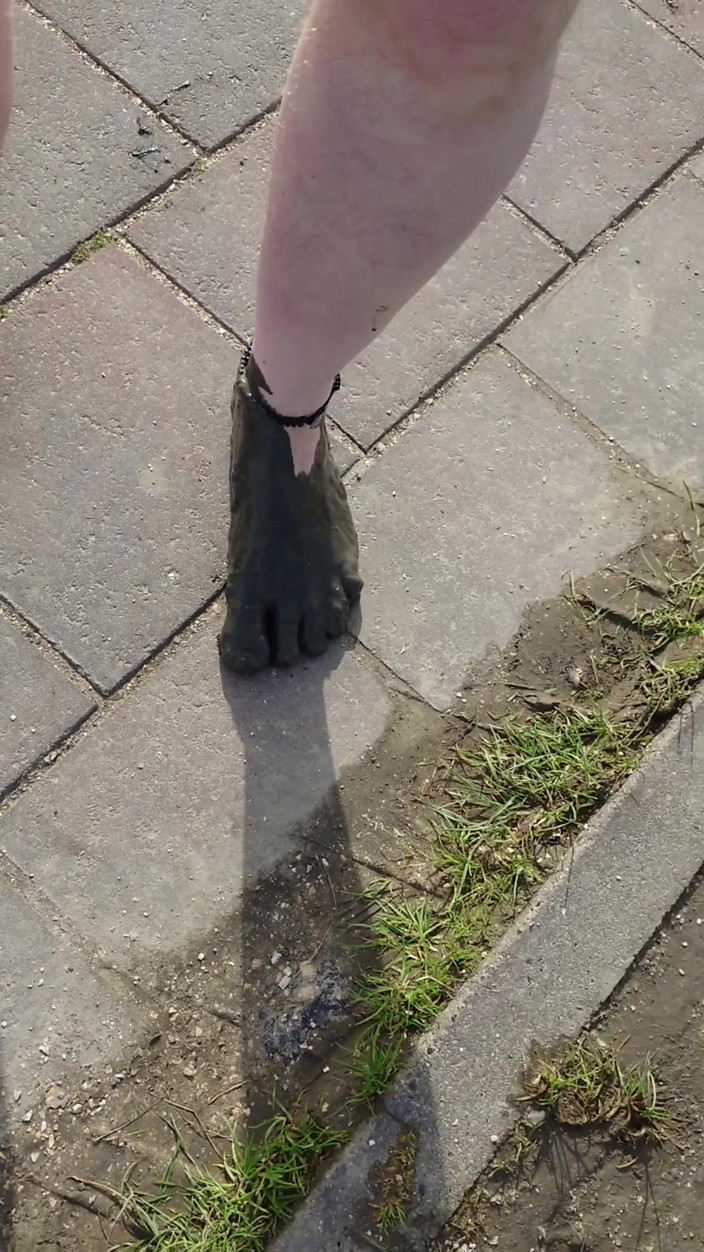 Footfetish: ホルマージエルの海岸の干潟での短い試験