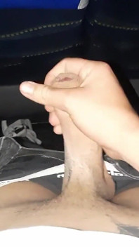 Cock Masturbating on a Crowded Bus - Made Him Cum Hard with His Hand! - Cock Blinking - Porn in Spanish