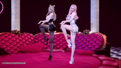 3D-Hentai Games: [mmd] chaness - sesese seksi ateşli striptiz ahri seraphine league of...