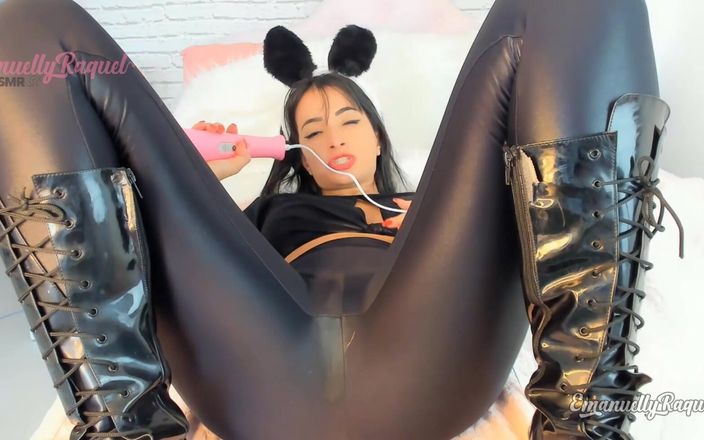 Emanuelly Raquel: Sexy Bunny Blowjob and Cumming