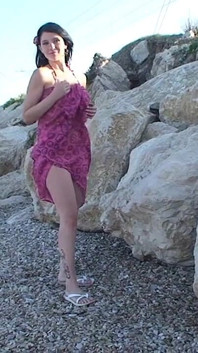 Strand-striptease!