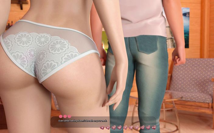 3D cartoon porn: 帮助辣妹 12 - Naomi 在她穿着裙子的时候和亚历克斯玩得很开心