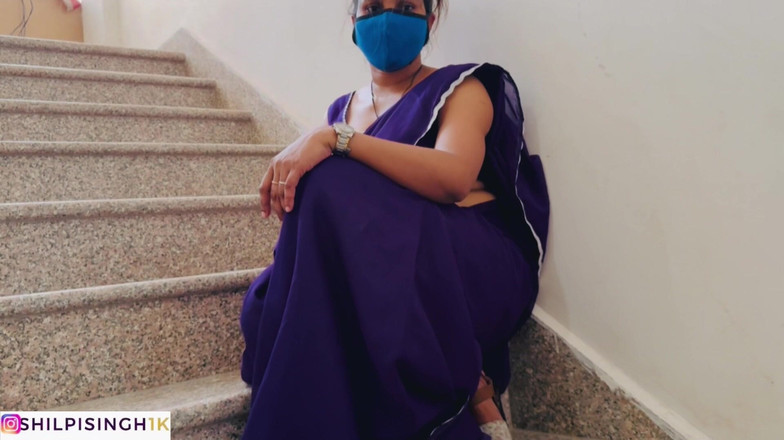 Swetasingh: Husband Wife Sex Video on the Stairs of the House...