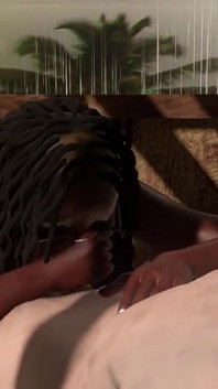 Camionessa awek montel Afrika dengan pantat dan payudara gergasi
