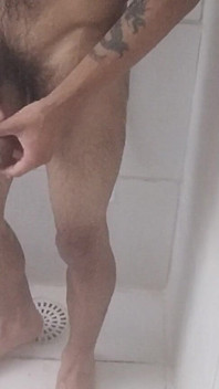 Male in the Shower