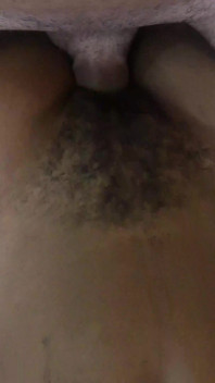 Fucking a Hairy Whore in Africa and Cumming Inside Her Hole