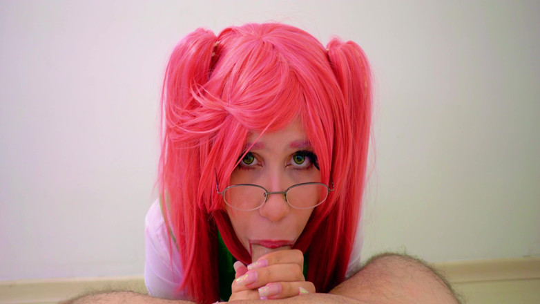 Sun7: Otaku No Anal Pesado: Cosplayer De Cabelo Rosa Cavalgando No...