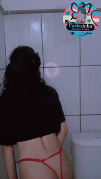 Carles - Slutty Trans Woman Masturbating Cock with Desire, Moaning Like Slut