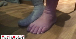 Coach Karl dude lodge: The Coach's Feet.