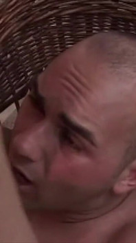 Sucks Big Italian Cock and Gets Her Ass Pounded on the Terrace