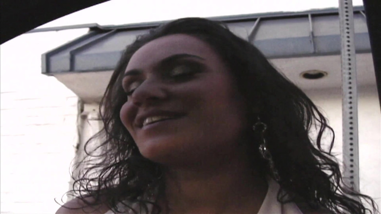 Femdom Sex: Brunette picked up in garage
