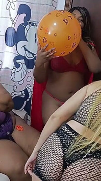 The Naughty Little Witches Love Balloons