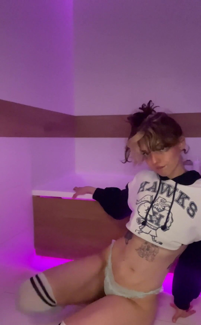 Soft Vulgar: Cute Petite Teen in Blue Lingerie